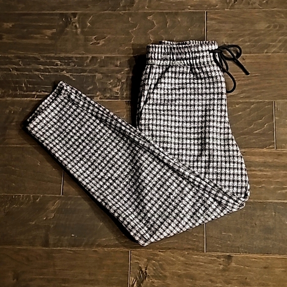 New Sanctuary Easy Going Drawstring Pant In  Brooklyn Check sz small - Picture 6 of 8